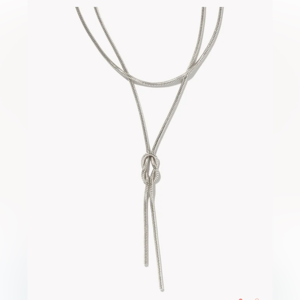 Kendra Scott Annie Y Necklace Silver